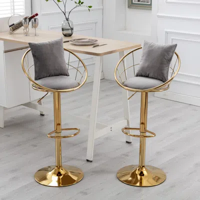 Streamdale Furniture Streamdale Velvet Bar Chair