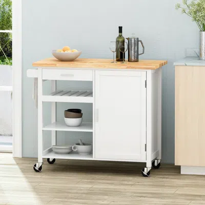 Streamdale Furniture Streamdale Contemporary Kitchen Cart Extra Counter & Storage Space