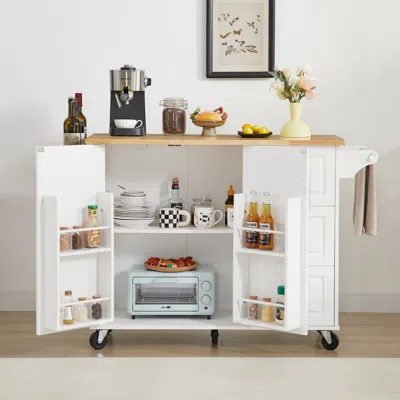 Streamdale Furniture Streamdale Kitchen Island With Drop Leaf Countertop