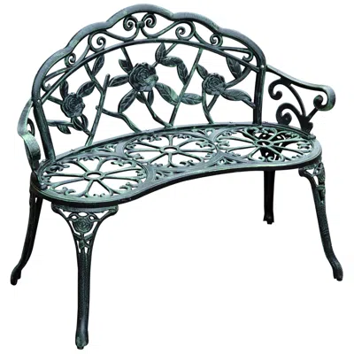 Streamdale Furniture Streamdale Slatted Outdoor Bench For Two Comfortable Park Bench Style For Porch