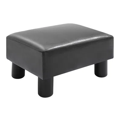 Streamdale Furniture Streamdale Small Faux Leather Ottoman Footrest