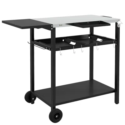 Streamdale Furniture Streamdale Ultimate Outdoor Bar Cart Portable Kitchen For Effortless Meals And Drinks