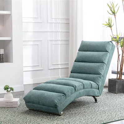 Streamdale Furniture Streamdale Linen Chaise Lounge Indoor Chair