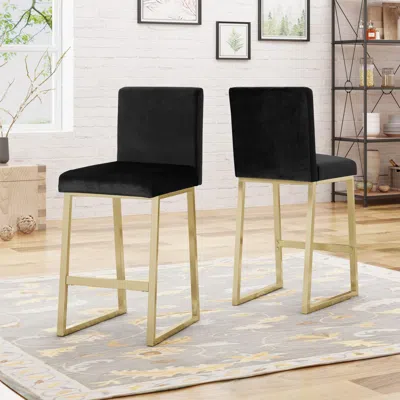 Streamdale Furniture Streamdale Exquisite Velvet Barstools Glamorous Seating For Modern Divas