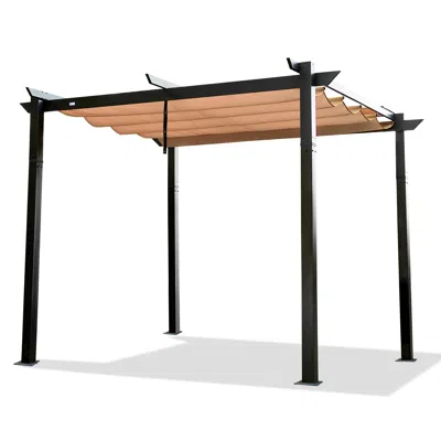 Streamdale Furniture Streamdale Aluminum Outdoor Pergola With Retractable Canopy