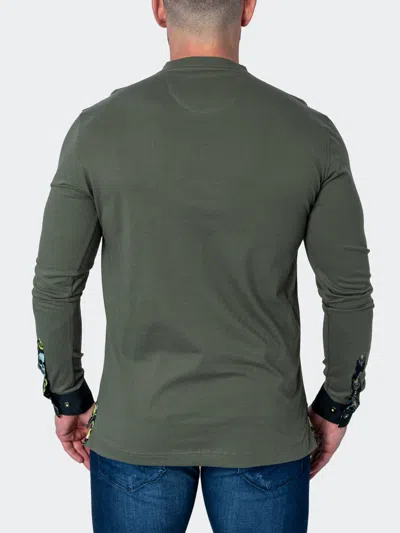 Rise V-neck Edisonsolidskull Green In Green