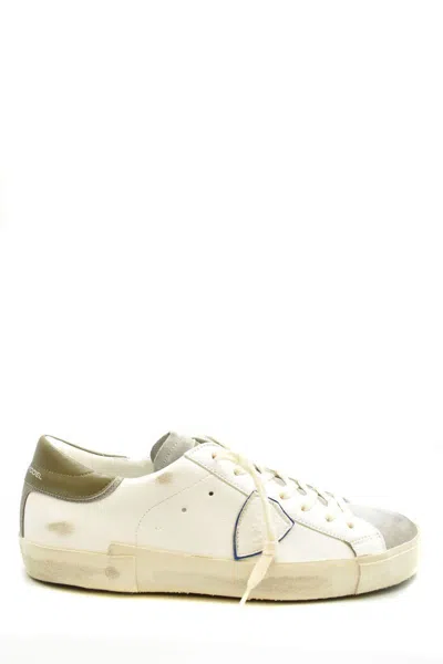 Philippe Model Vintage Mixage Low Top Sneakers In White