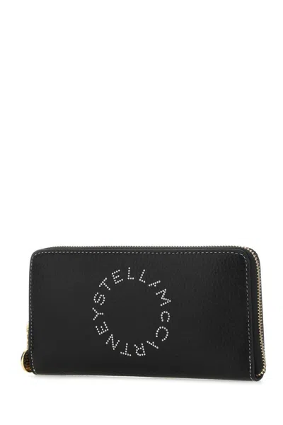 Stella Mccartney Black Alter Mat Wallet In Black