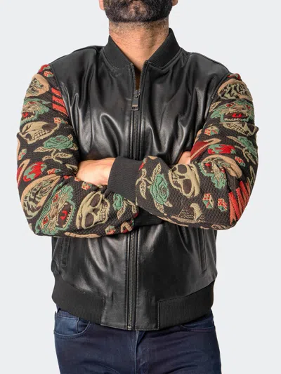 Alpha Leather Sleevedragon Black In Black
