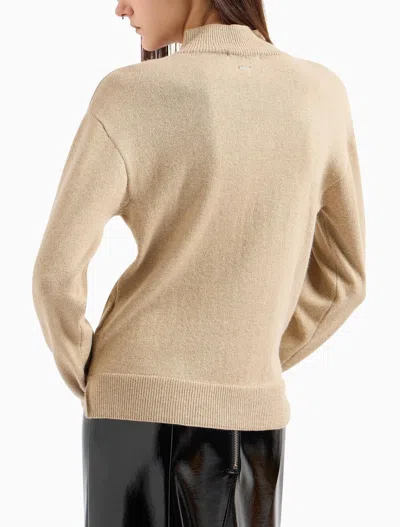 Armani Exchange Turtleneck Sweater With Soft Collar