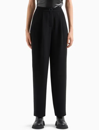 Shop Armani Exchange Trousers Black