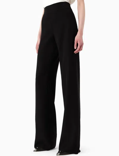 Emporio Armani High-waisted Wide Leg Trousers