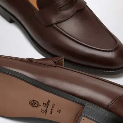 Shop Loro Piana Sergio Loafer In Brown