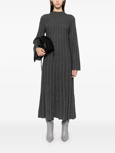 Loulou Studio Irma Ribbed Knit Wool Midi Dress