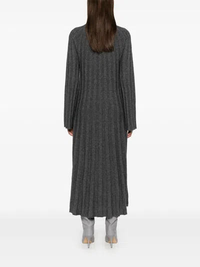 Loulou Studio Irma Ribbed Knit Wool Midi Dress