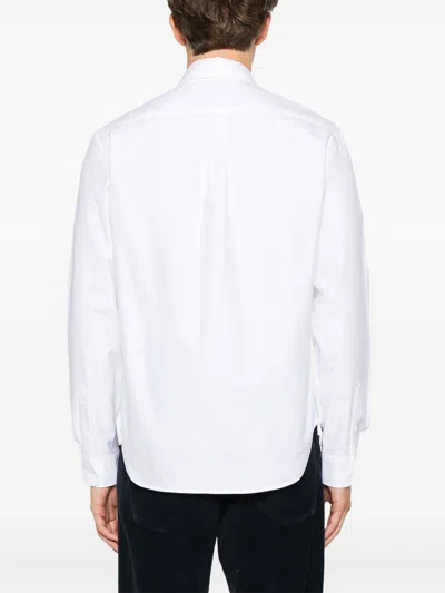 Maison Kitsuné Button Down Classic Shirt With Institutional Fox H Clothing