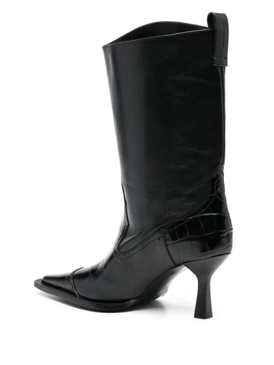 Our Legacy Pointed-toe Embossed Ankle Boots