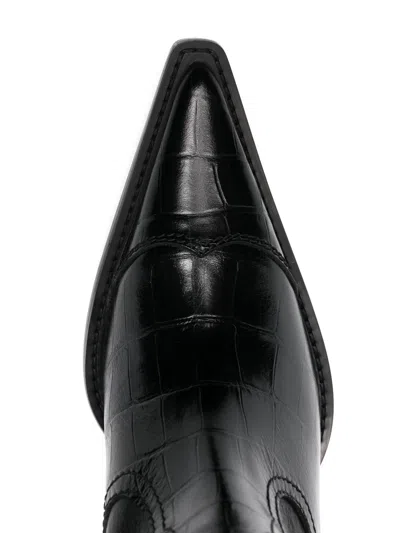 Our Legacy Pointed-toe Embossed Ankle Boots