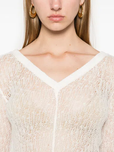 Séfr Maeve Open V-neck Wool Knit