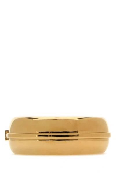Fendi Metal Rigid Bracelet Gold-tone Finish In Gold