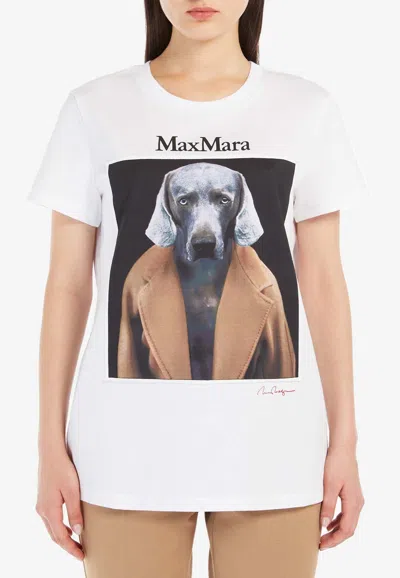 Max Mara Cipria T-shirt In White