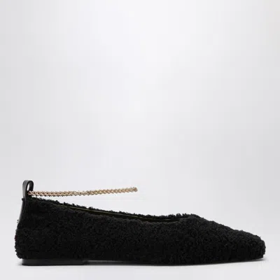Maria Luca Chic Ballerina Flats With Chain Ankle Strap