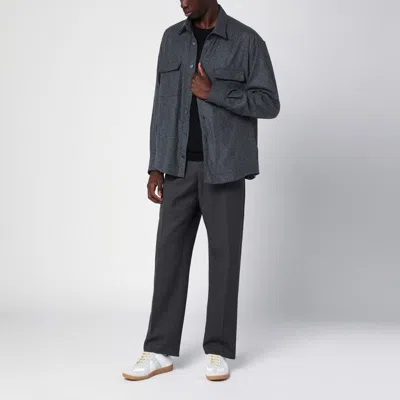Xacus Wool-blend Buttoned Shirt