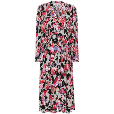 Diane Von Furstenberg Erica Midi Dress In Red