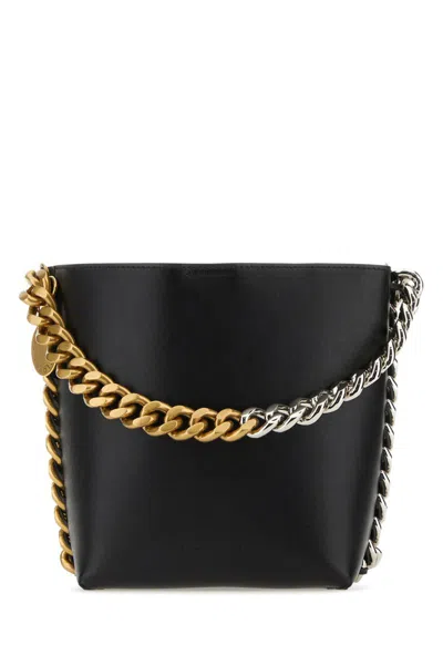 Stella Mccartney Black Frayme Bucket Bag In Black