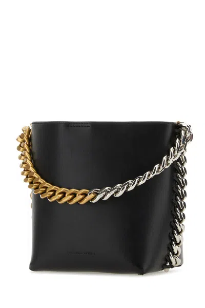 Stella Mccartney Black Frayme Bucket Bag In Black
