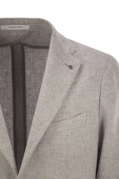 Tagliatore Men's Virgin Wool Blend Jacket In Pearl