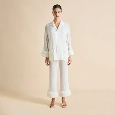 Olivia Von Halle Fifi Snow White Pajamas