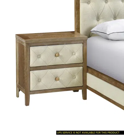 Streamdale Furniture Streamdale Beautiful Walnut Finish Nightstand 1 Piece Designed Drawers Fronts