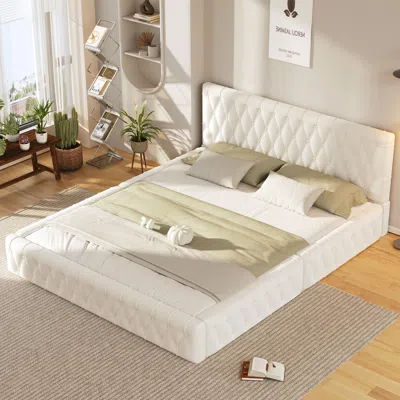 Streamdale Furniture Streamdale Queen Size Upholstered Bed With Tufted Headboard