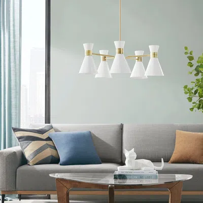 Streamdale Furniture Streamdale Ezra 5-light Metal Chandelier