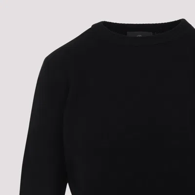 Moncler X Rick Owens Mu02d9c01 Biker Round Neck Pullover Women In Black