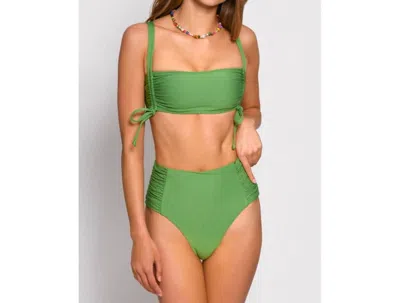 Hutch Solid Soma Bikini Top In Green In Green