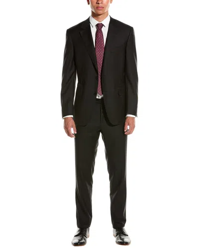 Canali 2pc Wool Suit In Black