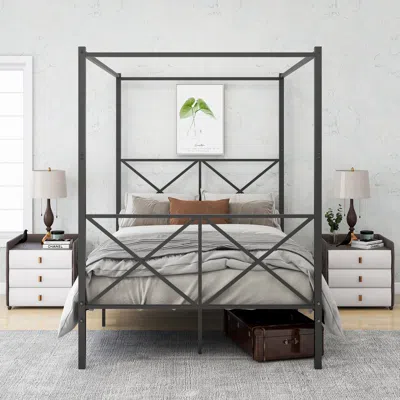 Streamdale Furniture Streamdale Metal Canopy Bed Frame