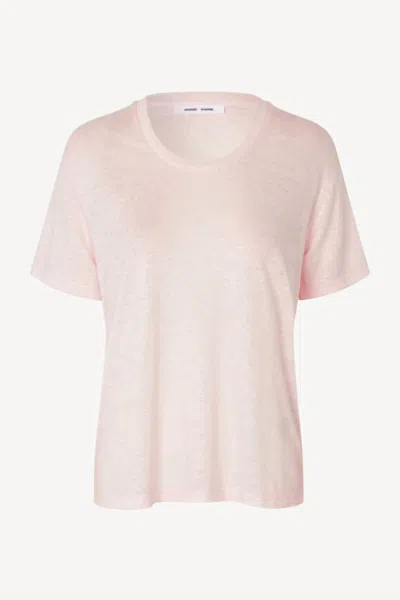 Samsoe Women's Sakayla Tee In Carinaria In Pink