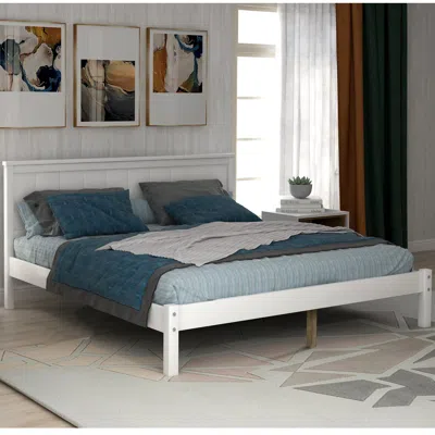 Streamdale Furniture Streamdale Platform Bed Frame With Headboard