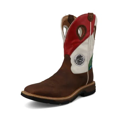 Twisted X Men's Western Work Boots - Medium In Brown In Brown