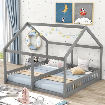 Streamdale Furniture Streamdale Twin Size House Platform Beds