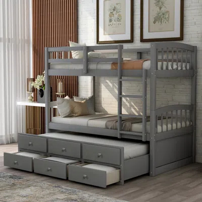 Streamdale Furniture Streamdale Twin Bunk Bed With Ladder