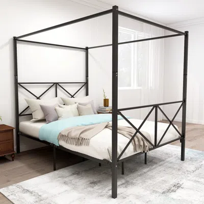 Streamdale Furniture Streamdale Metal Canopy Bed Frame
