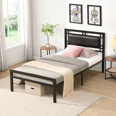 Streamdale Furniture Streamdale Twin Size Metal Bed Sturdy System Metal Bed Frame