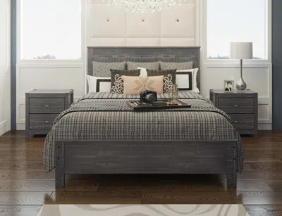Streamdale Furniture Streamdale Albany Solid Wood Bed