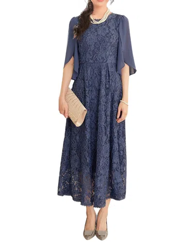 Lily Kim Maxi Dress In Blue