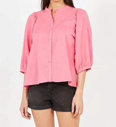 Ange Alito Cotton Blouse In Pink In Pink