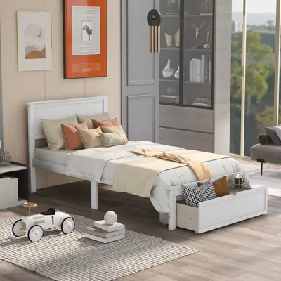 Streamdale Furniture Streamdale Twin Size Platform Bed With Under-bed Drawer